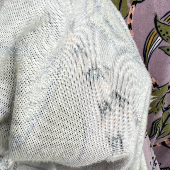 World Market Floral Kimono Robe Cozy Soft Lilac Purple One Size - Picture 9 of 12